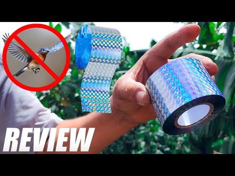 Bird Repellent Scare Tape - Reflective Tape Outdoor Unboxing and Review